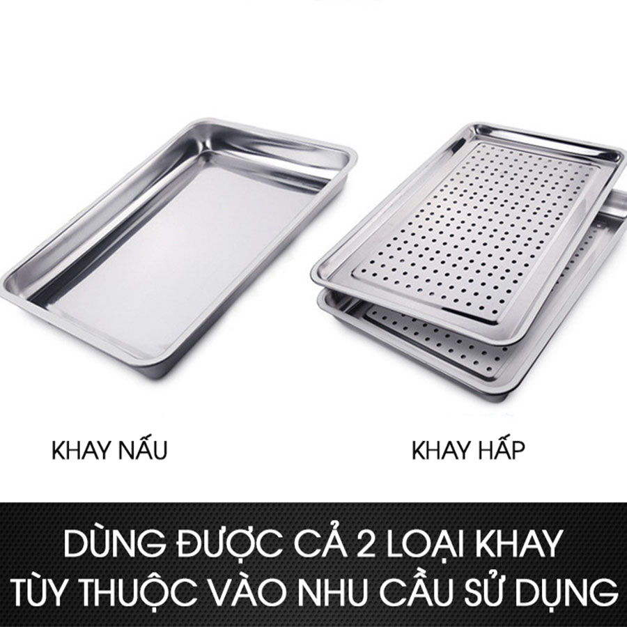 Tủ nấu cơm 4 khay Việt Nam ( 16kg/mẻ)  inox 304