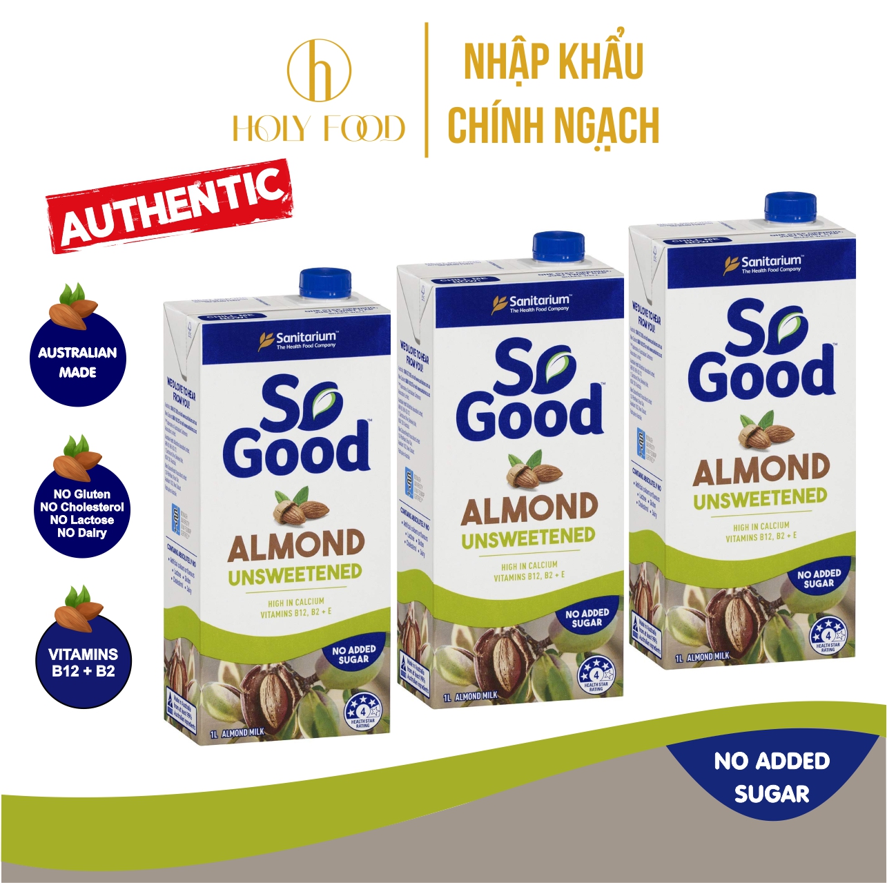 Sữa Hạnh Nhân Không Đường So Good 1L Date 08.2024