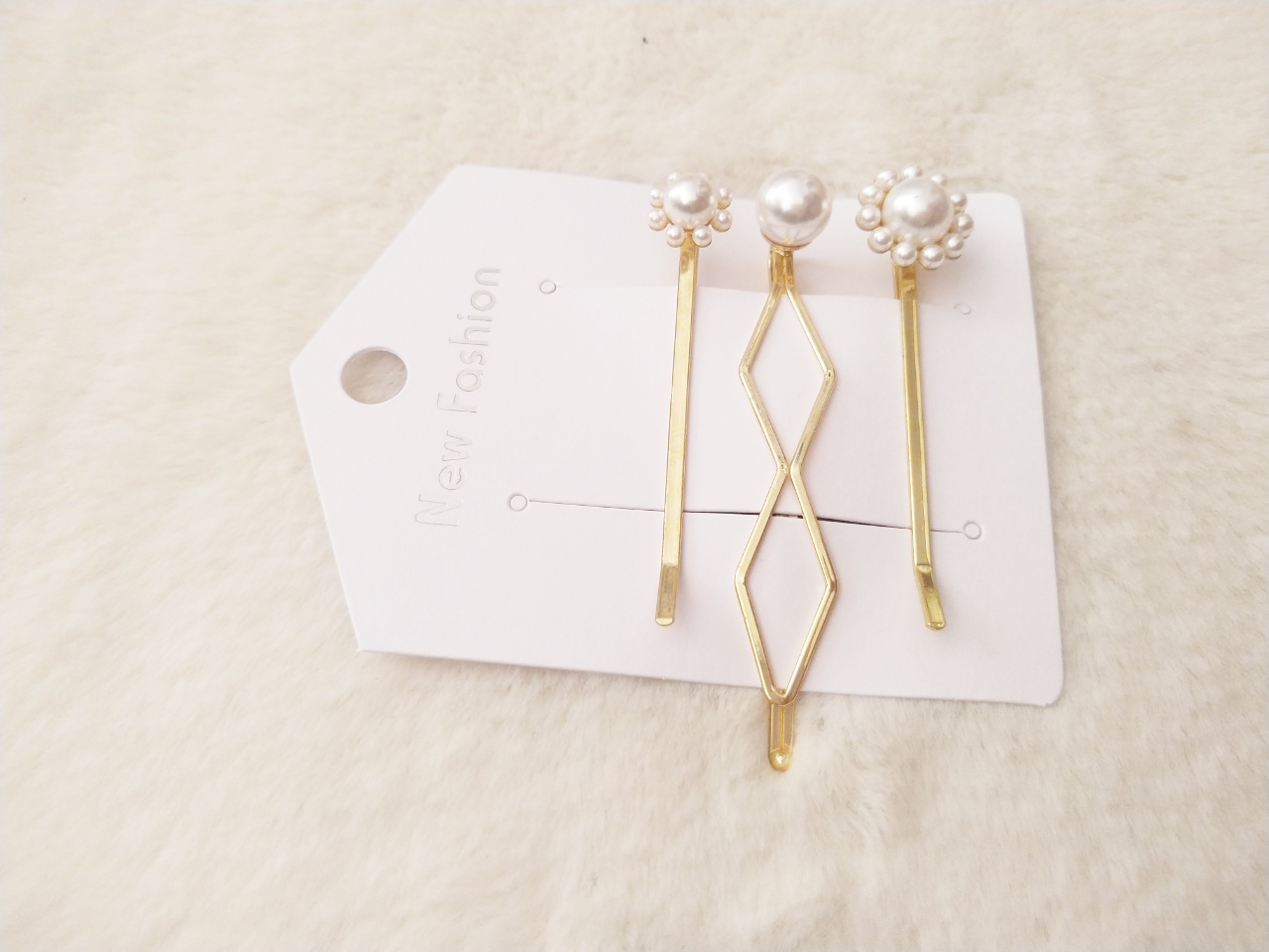 Set kẹp tóc ngọc trai thiết kế mới loại tốt