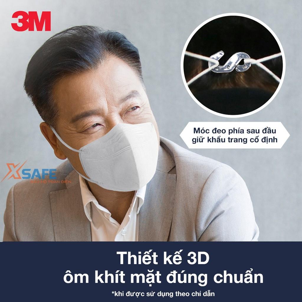 Khẩu trang y tế 3M 9013 chuẩn KF94 chống dịch, ngăn ngừa bụi mịn PM2.5 - 2 màu trắng đen tương đương khẩu trang N95