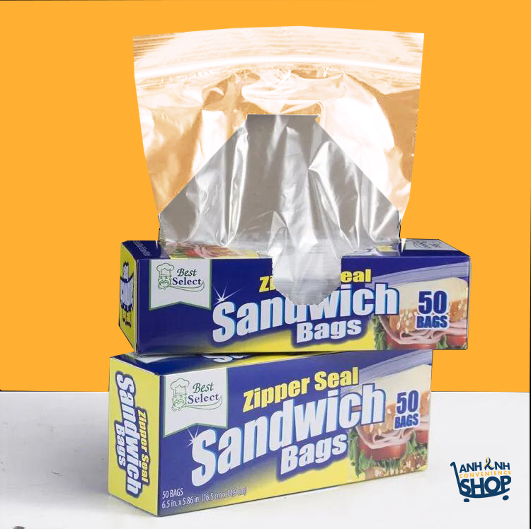 Túi ZIP Đựng Thực Phẩm , Sandwich Và Các Loại Rau Quả Đồ Khô An Toàn Vệ Sinh