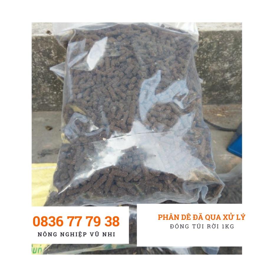 Phân dê ép viên nén đã sử lý nấm trichoderma - đóng túi rời 1kg