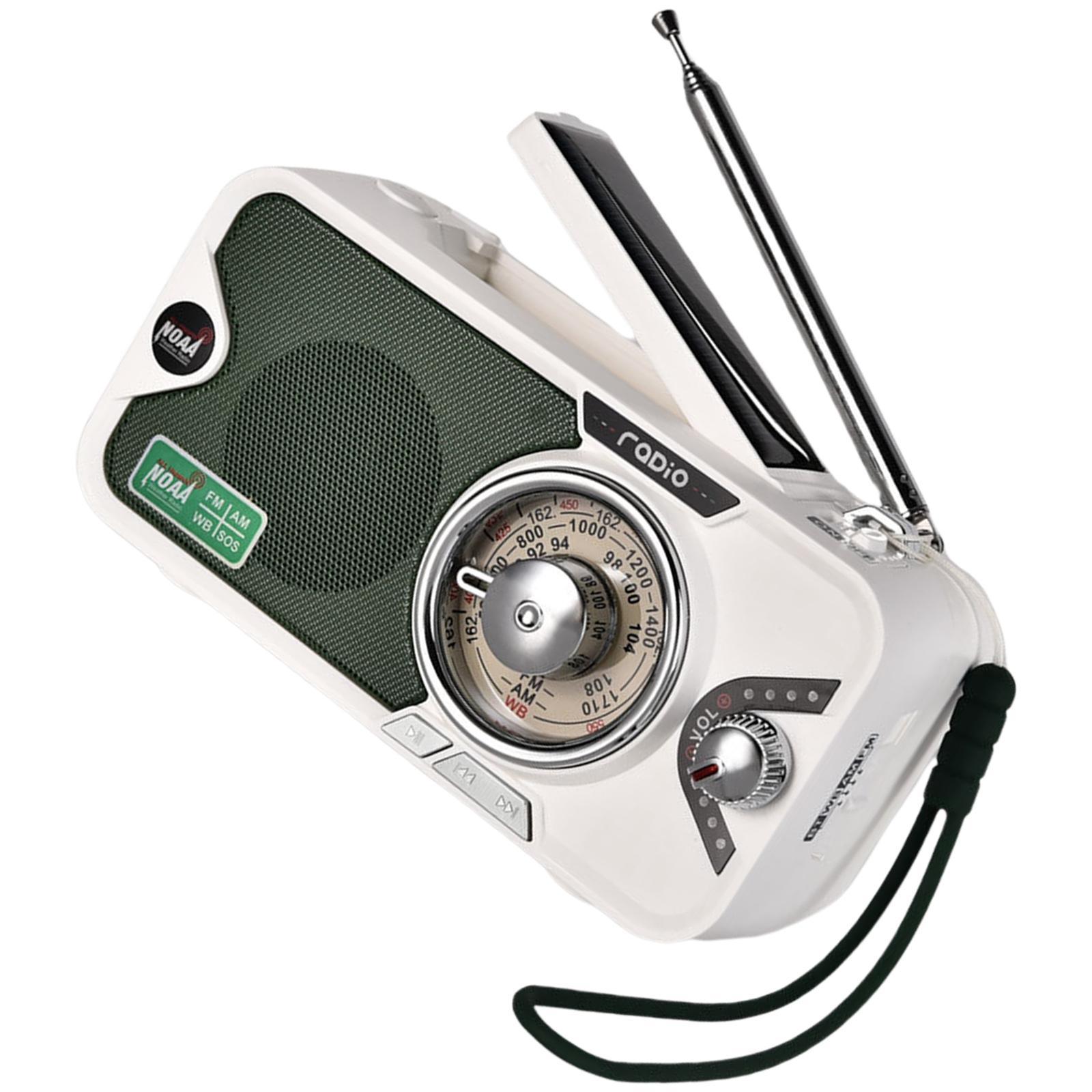 Portable Emergency Radio Solar Charging 3600mAh Outdoor Activities