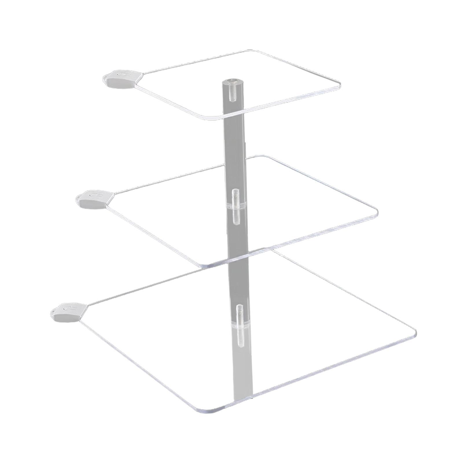 Cake Stand 3 Tier Cupcake Holder with Light Riser Display Stand Party Decor Acrylic Cupcake Stand Dessert Stand for Table Event Cookie Cake