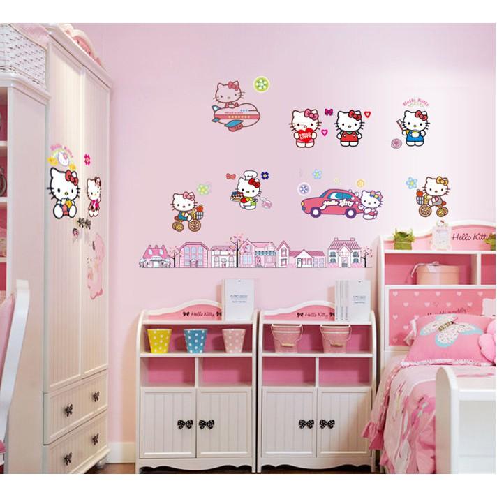 Decal dán tường “Hello Kitty” – WD016