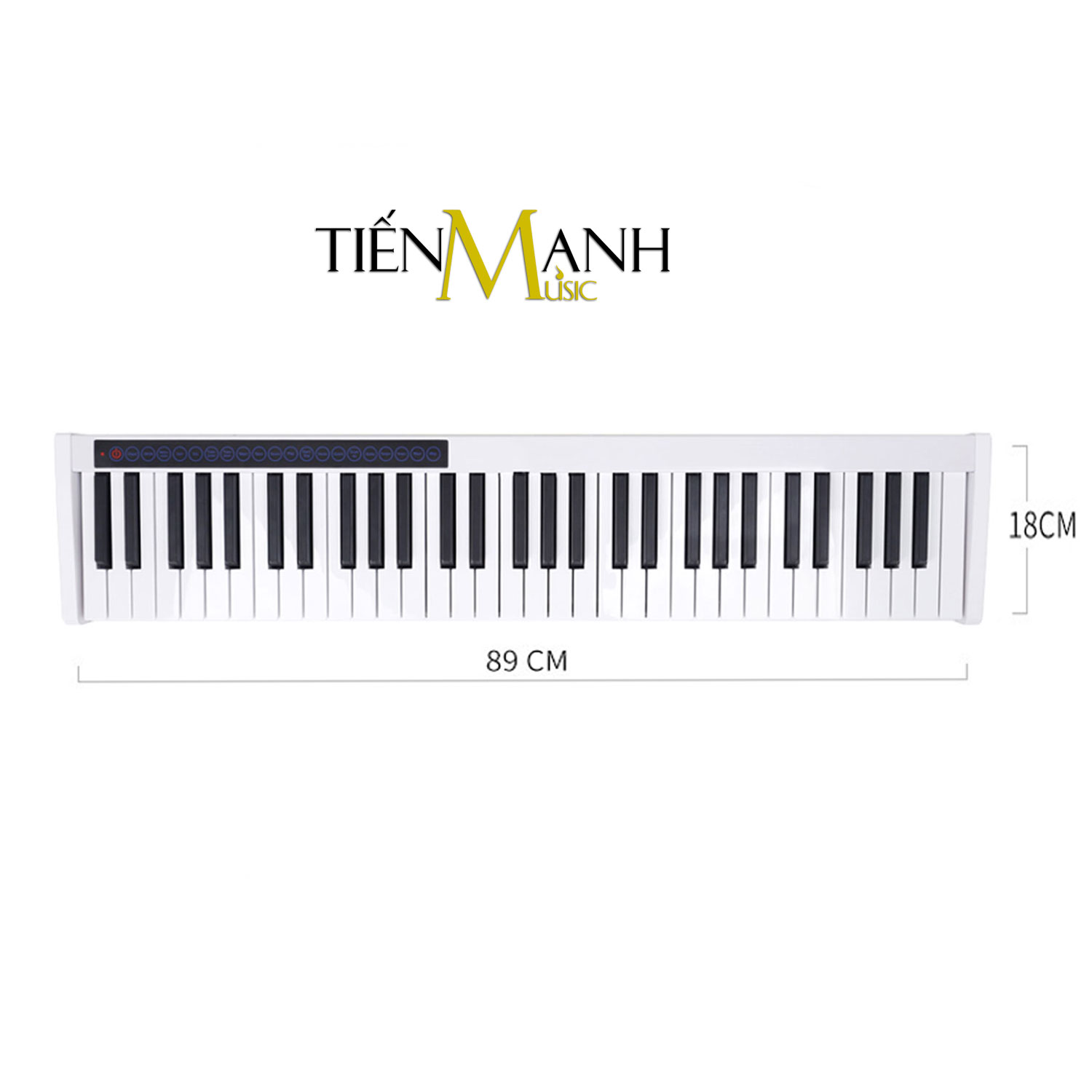 [Bluetooth] Đàn Piano Điện Bora BX1-61 (Màu Trắng) - 61 Phím nặng Cảm ứng lực Midi Keyboard Controllers BX1 Hàng Chính Hãng - Kèm Móng Gẩy DreamMaker