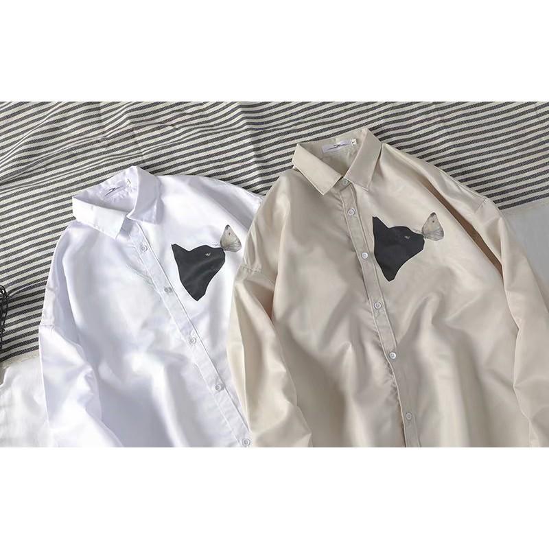 Áo sơ mi tay dài in hình thời trang cá tính cho nam