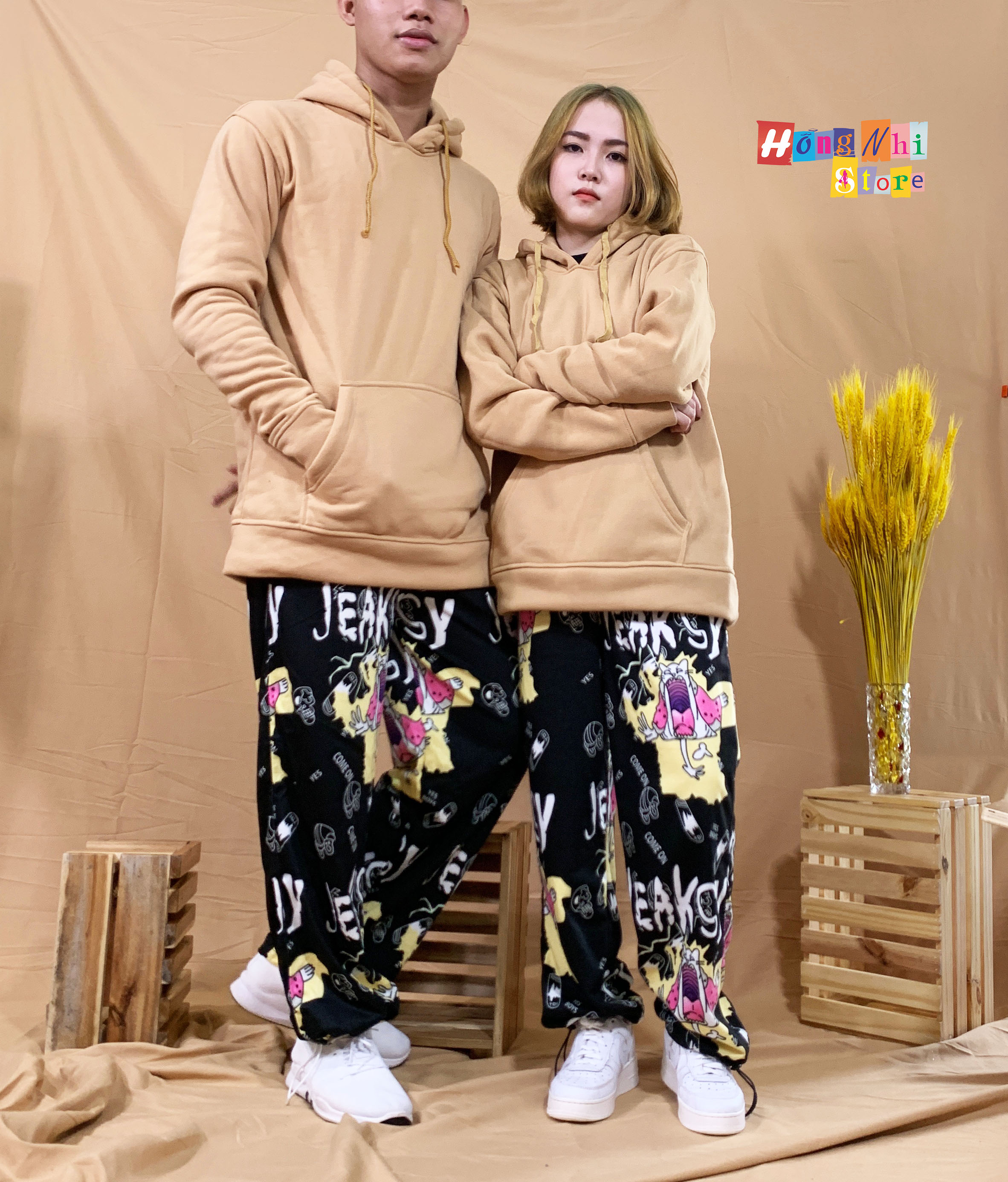 Áo Khoác Hoodie Trơn Ulzzang Unisex Màu Nude Chất Nỉ Bông Cao Cấp Dáng Rộng Nam Nữ - MM