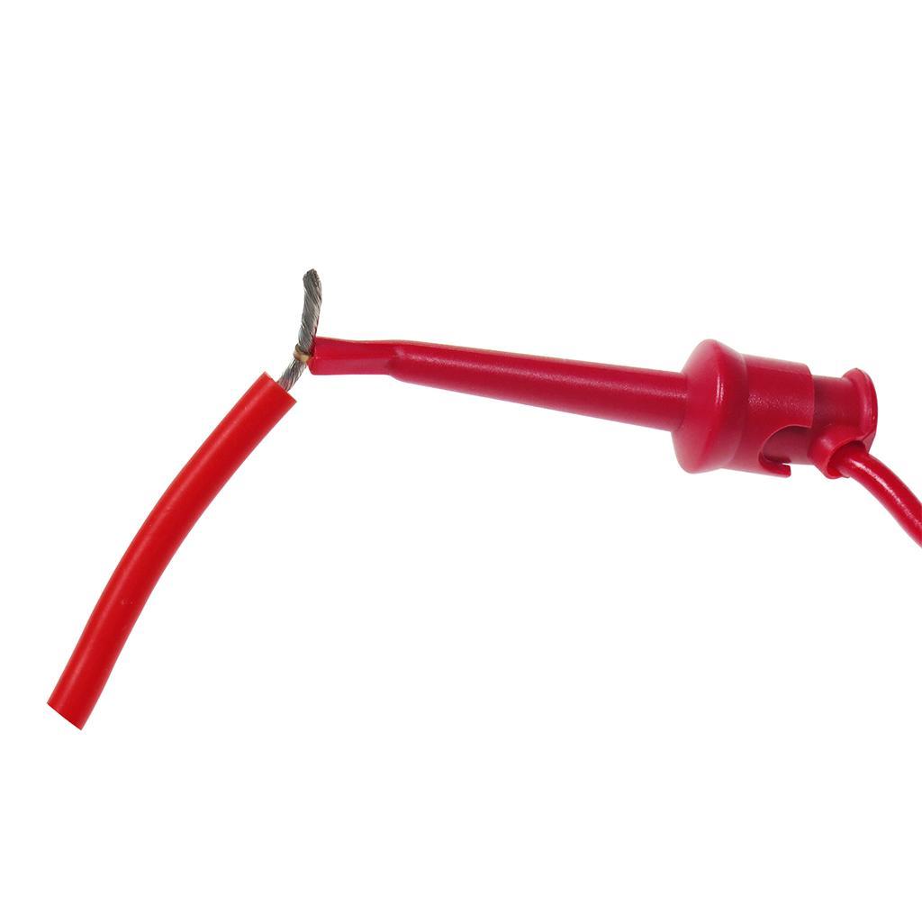 10 Pcs 5 Colors 4mm Banana Plug to Clip Test Leads Silicone Testing Wire