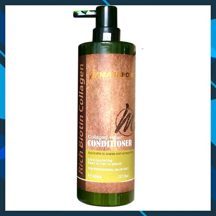 Dầu xả Masaroni Collagen Repair Conditioner phục hồi siêu mượt tóc 800ml