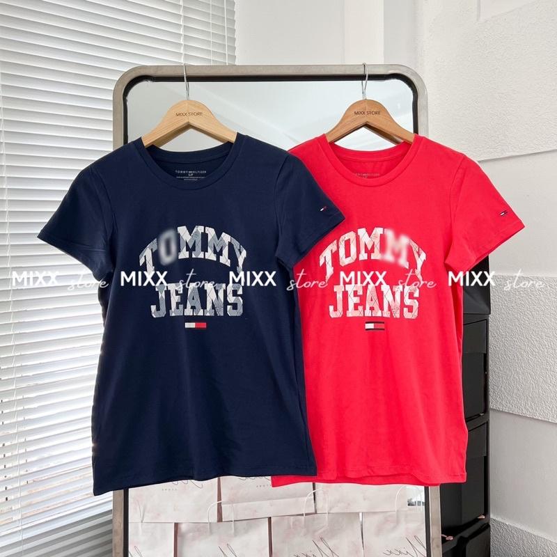 Áo thun nữ chữ đơn giản chất thun cotton mát mịn phom suông vừa