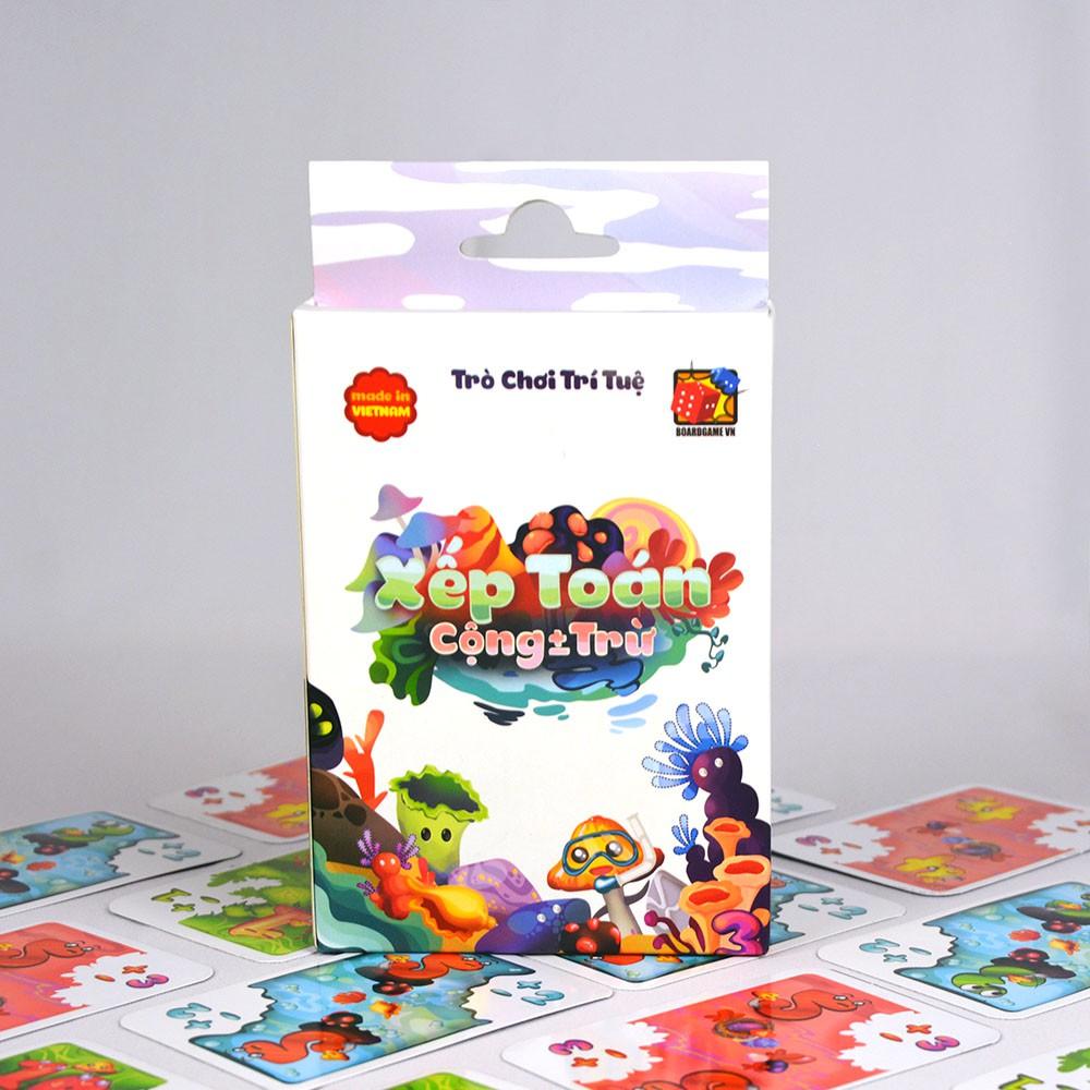 Thẻ bài Xếp Toán Cộng Trừ - Board Game VN