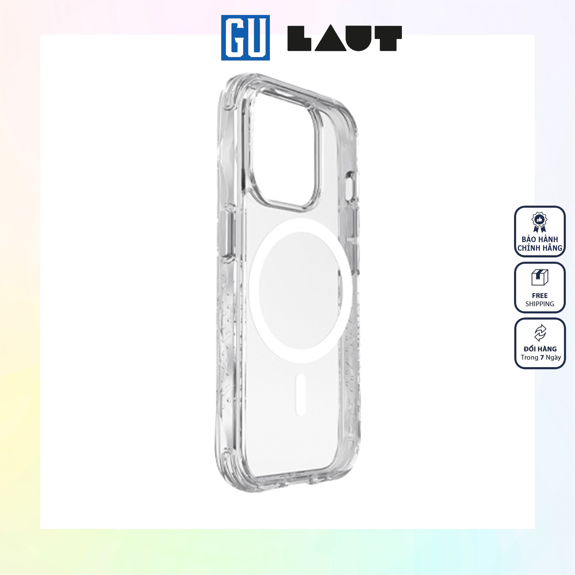Ốp LAUT Crystal Matter X Dành Cho iPhone 15 Pro Công Nghệ IMPK Cell Technology Hàng Chính Hãng
