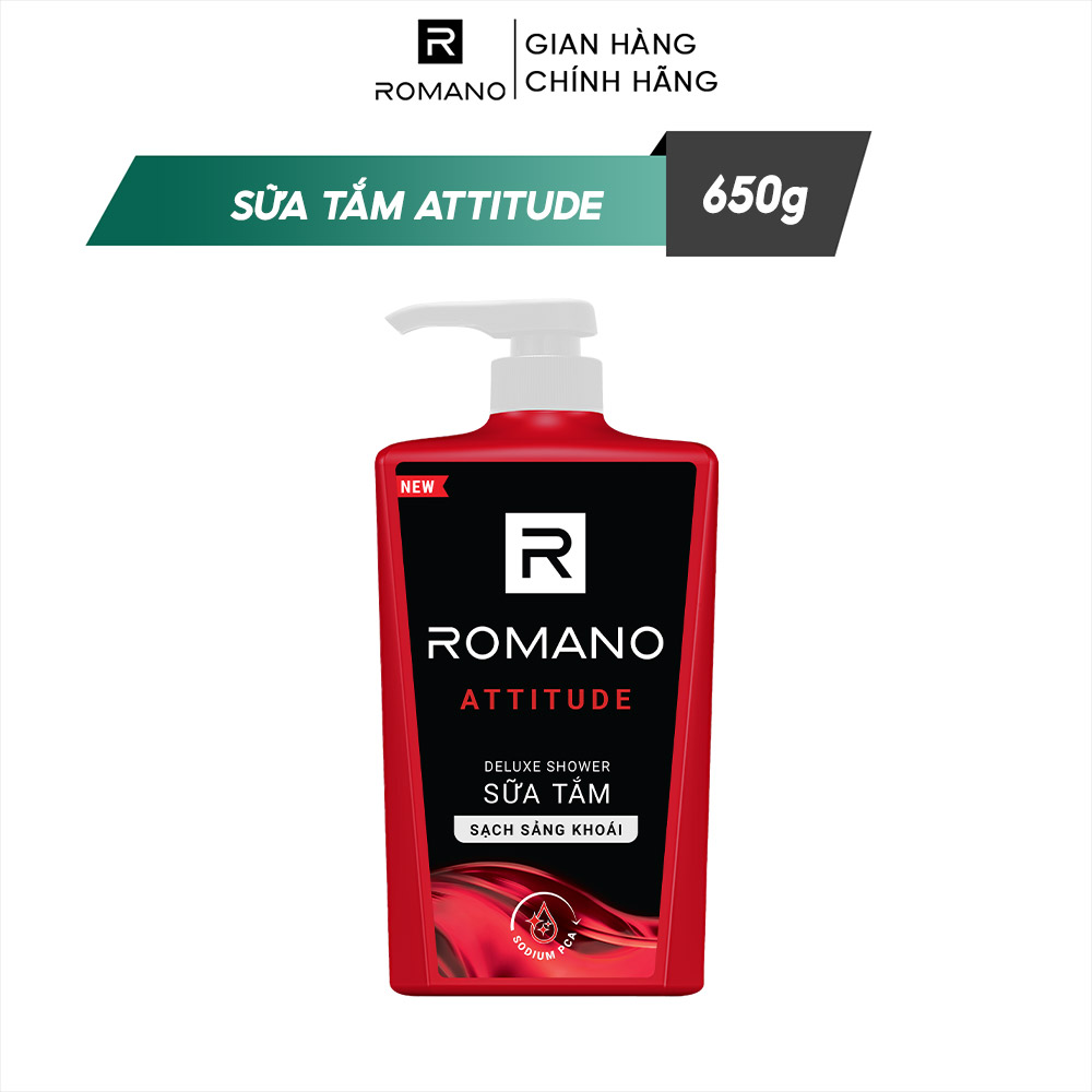 Combo Dầu gội và Sữa tắm cao cấp Romano Attitude sang trọng đẳng cấp 650gr