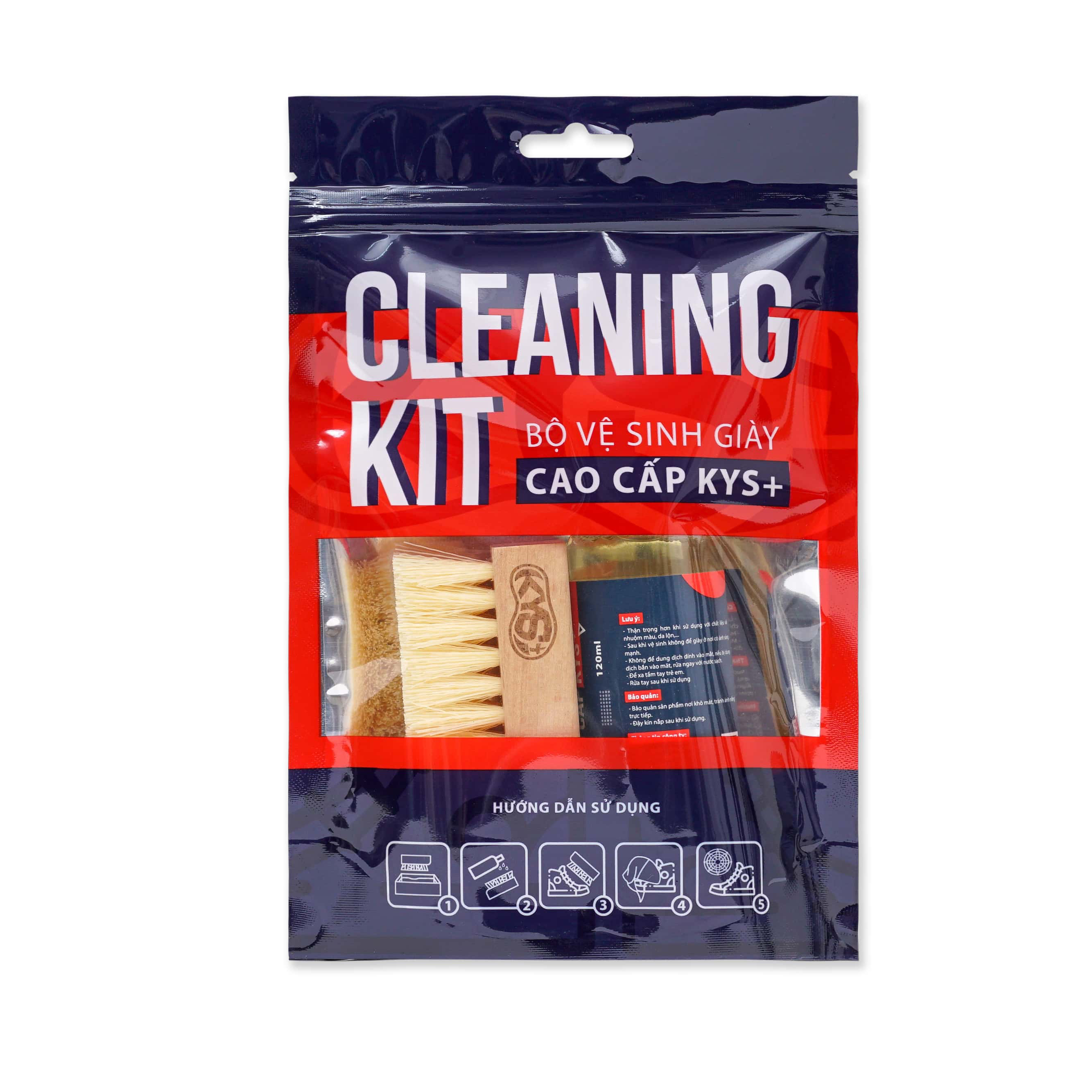 Bộ vệ sinh giày cao cấp - Cleaning Kit KYS+ tẩy trắng cho giày thể thao, giày sneaker, làm sạch giày da, da lộn