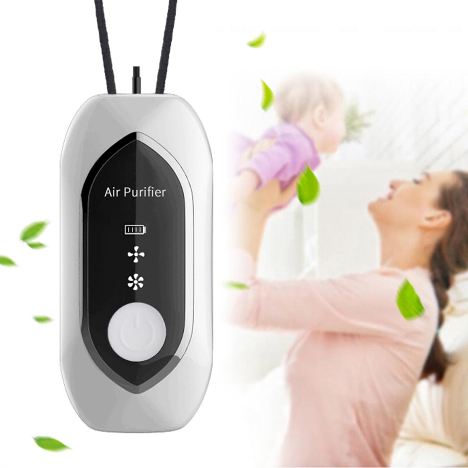 Wearable Air Purifier,Protable Personal Air Purifier Necklace, Travel Outdoor Negative Ion Generator, Remove Smoke Smell, Car/Pet Smell