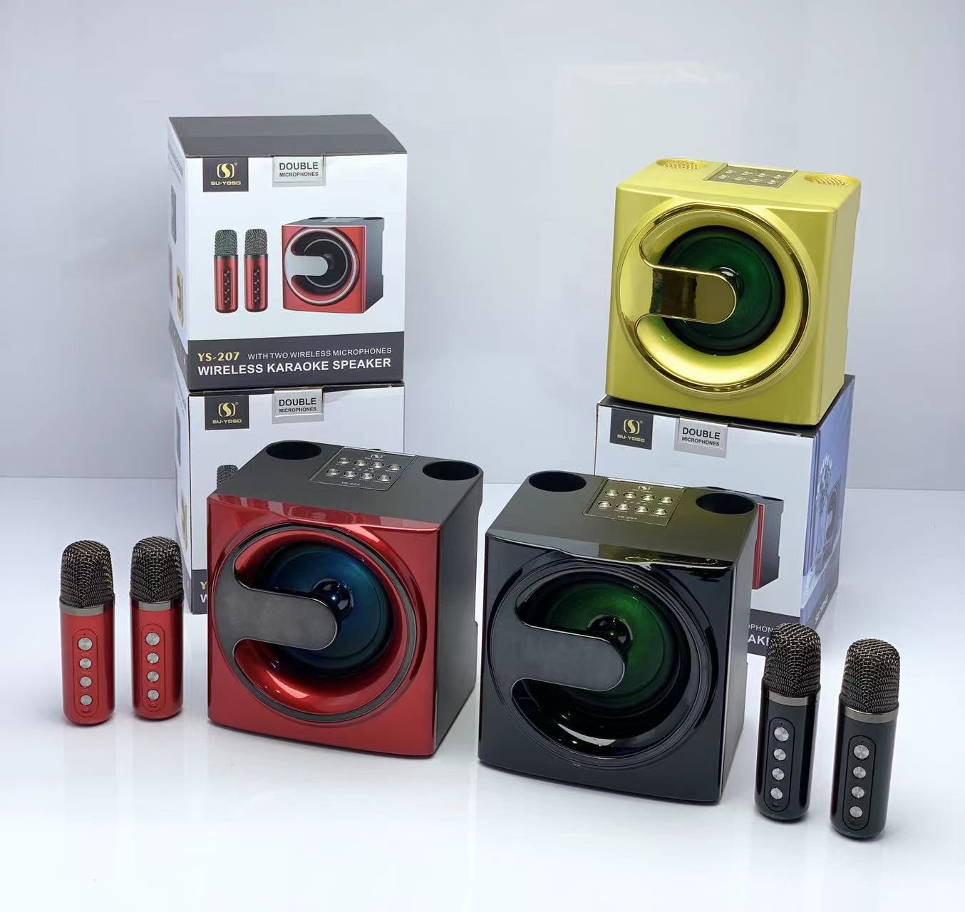 Loa Karaoke Bluetooth YS-207 Kèm 2 Micro Không Dây