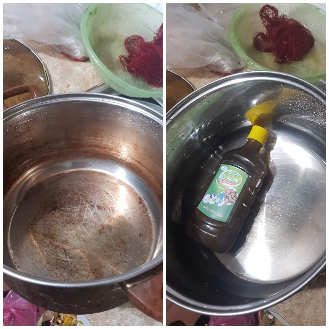 Nước rửa bát Enzyme bồ hòn Huna'shome can 2.2 Lít