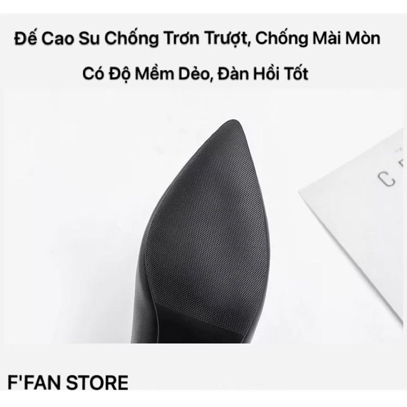 Giày Bệt Quai Sau (DA THẬT) Mềm Như Bún Slingback Mũi Nhọn FFAN STORE