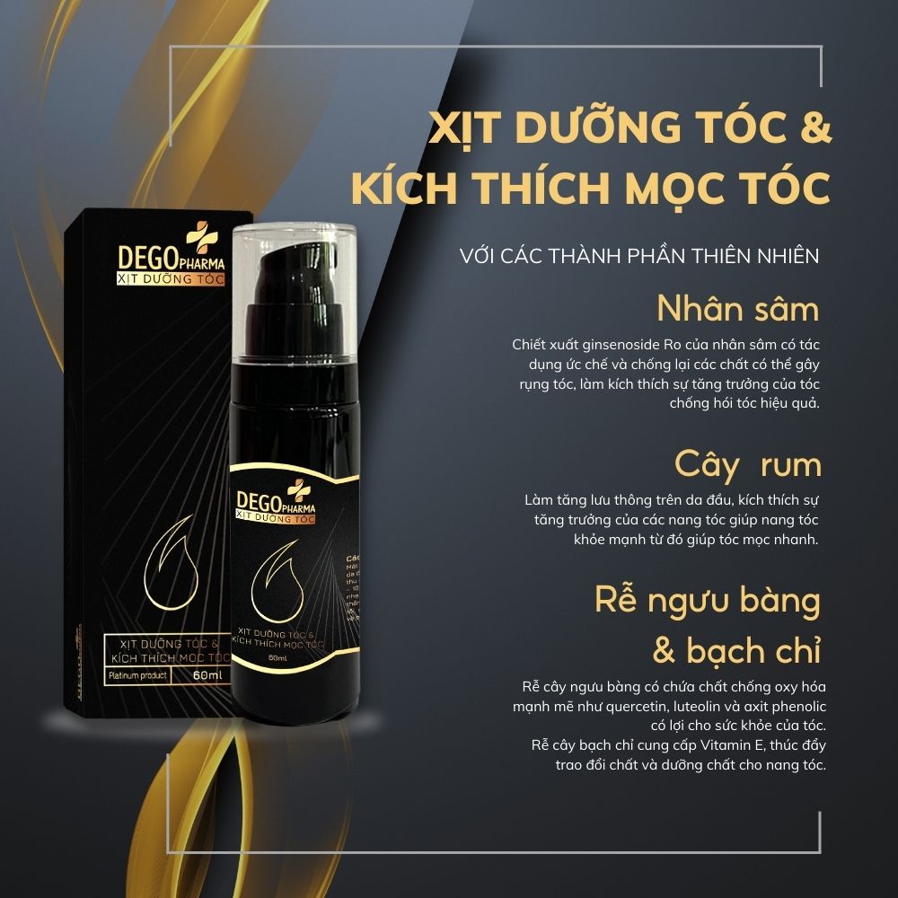 Combo phục hồi tóc chuyên sâu và kích mọc tóc Dego Pharma - giảm rụng và ngăn rụng tóc nhanh, dưỡng tóc bóng mượt