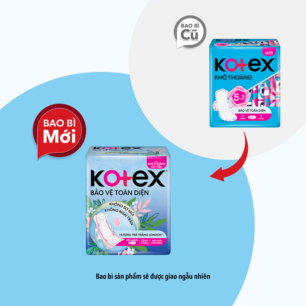 Băng vệ sinh siêu mỏng cánh Kotex Style (8 miếng/gói)