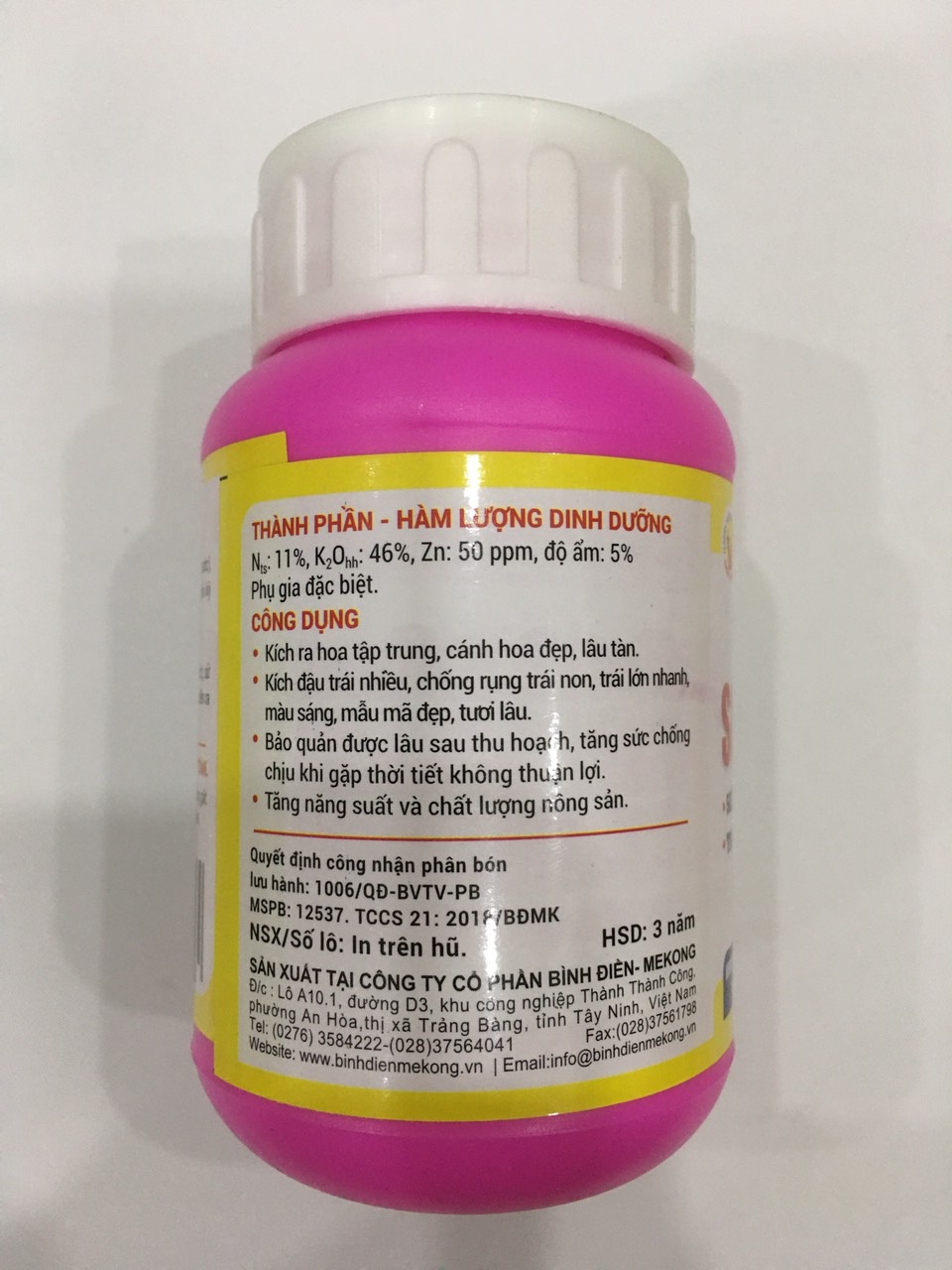 Hình ảnh Phân đầu trâu SIÊU KALI + KẼM bổ sung vi lượng cho hoa và cây ăn trái giúp Nhiều hoa - Đậu trái - Quả to - Tươi lâu