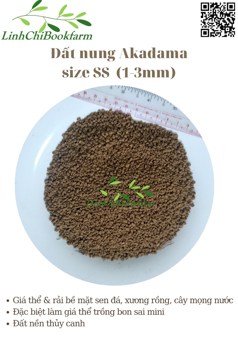 Đất nung Akadama Ryusen size SS - giá thể cho sen đá, xương rồng, bonsai, thủy canh, túi 1kg