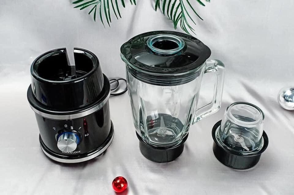 Máy xanh sinh tố Lock&Lock High Speed Blender EJM376BLK, 220-240V, 50/60Hz, 600W - Hàng chính hãng