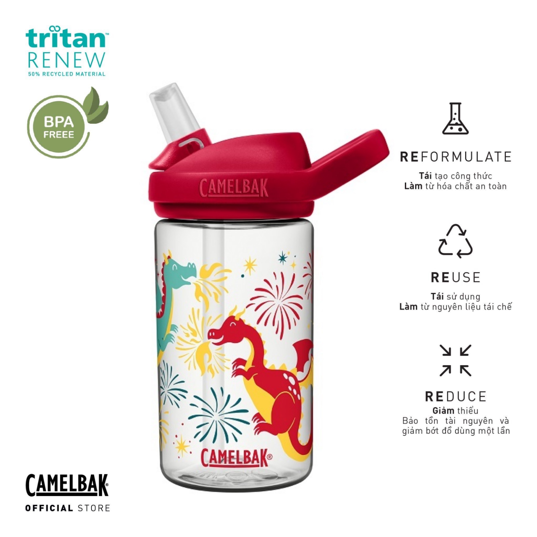Bình Nước Trẻ Em Camelbak Eddy+ Kids 400ml