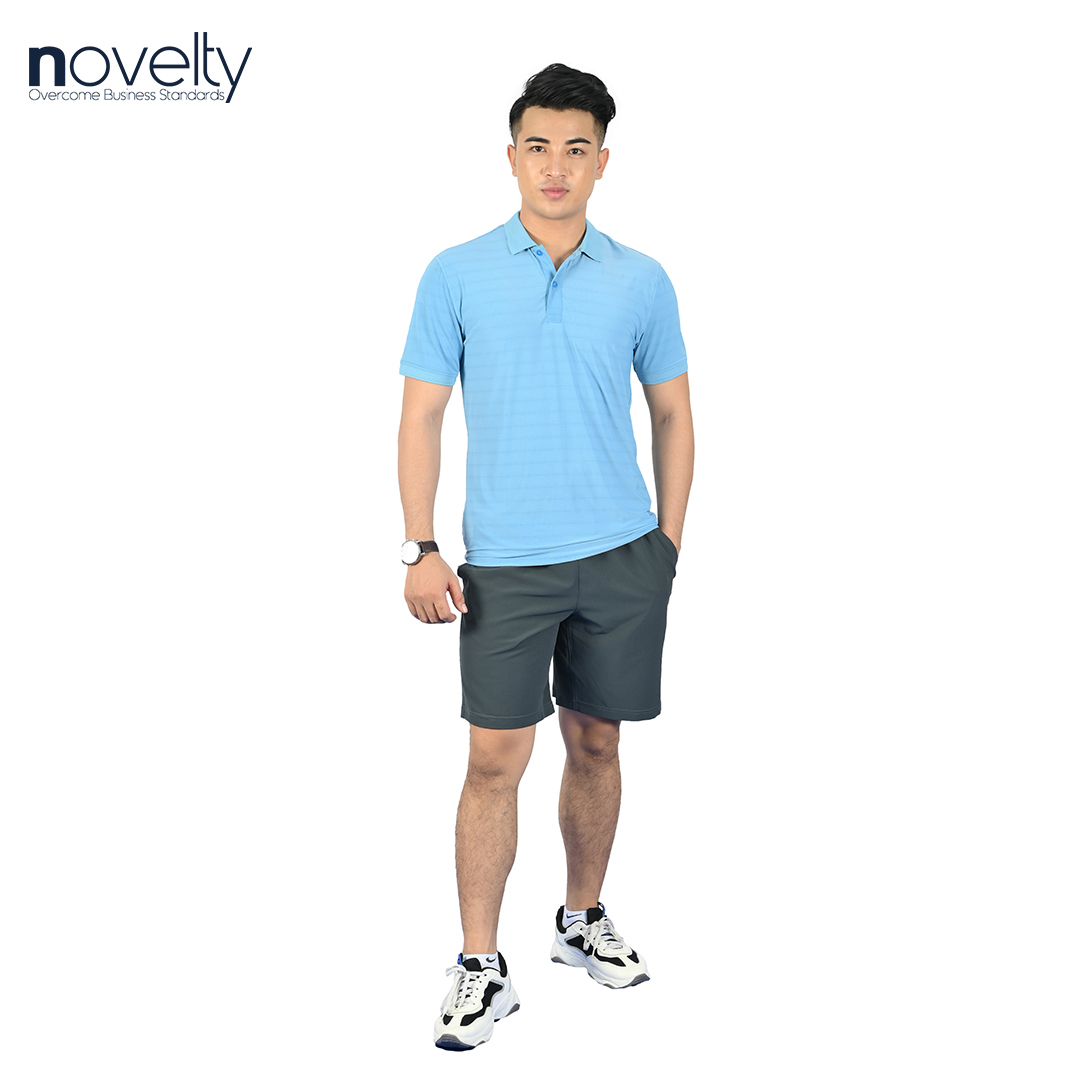 Áo thun Polo nam Novelty 210060 màu xanh da trời