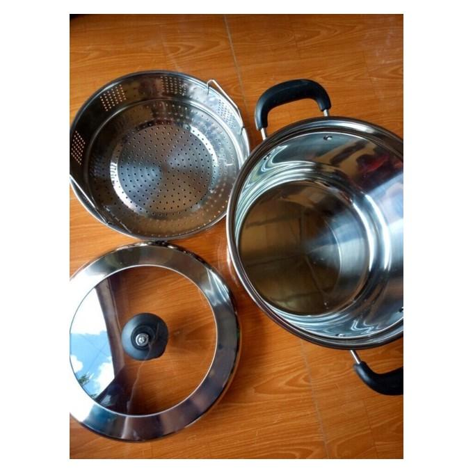 Nồi luộc gà KIÊM NỒI HẤP XÔI Hàn quốc STEAMER COOKER NHIỀU SIZE