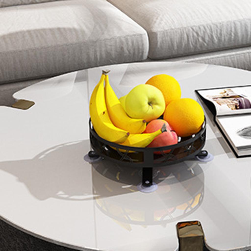 Turntable Spice Rack 9 inch Black Kitchen Spice Organizer for Cooking Jars