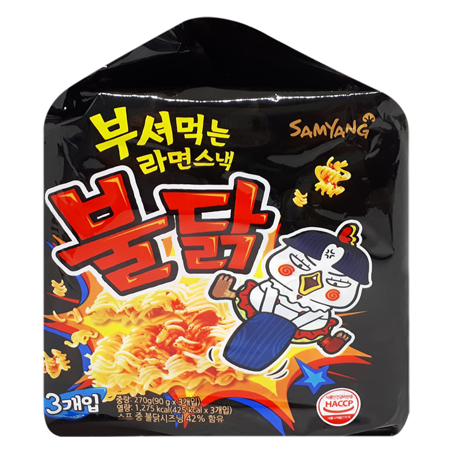 Combo 6 Gói Mì Snack Gà Cay Samyang