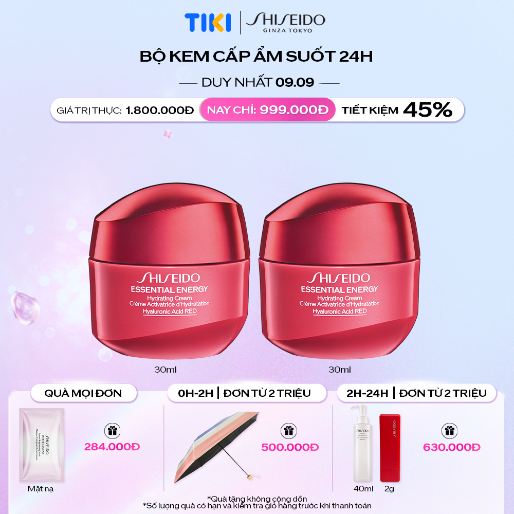 [Special Set] Bộ 2 Kem dưỡng da Shiseido Essential Energy Hydrating Cream 30ml