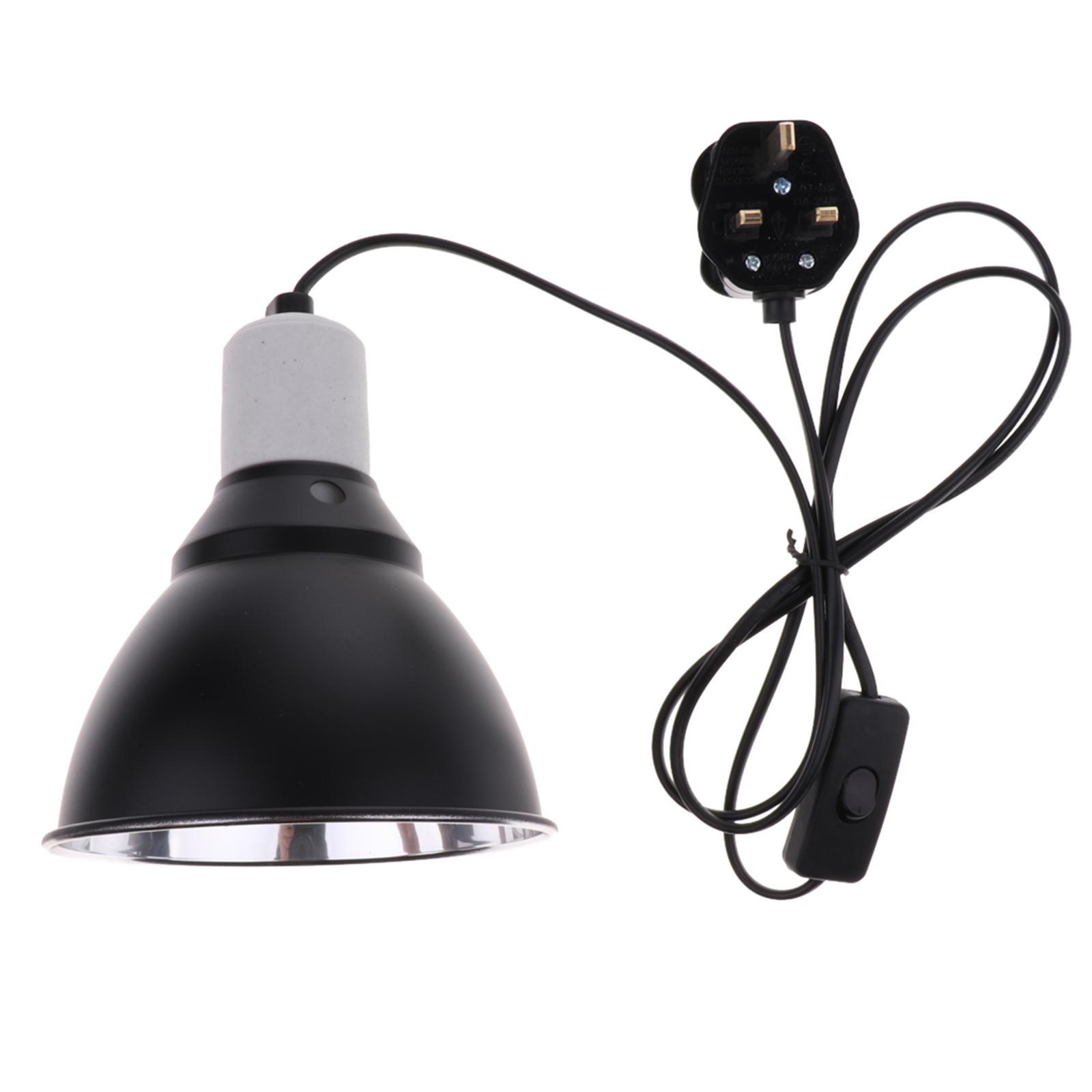 E27 Pet Reptile Ceramic Heating Light UVA UVB Bulb Lamp Holder UK Plug