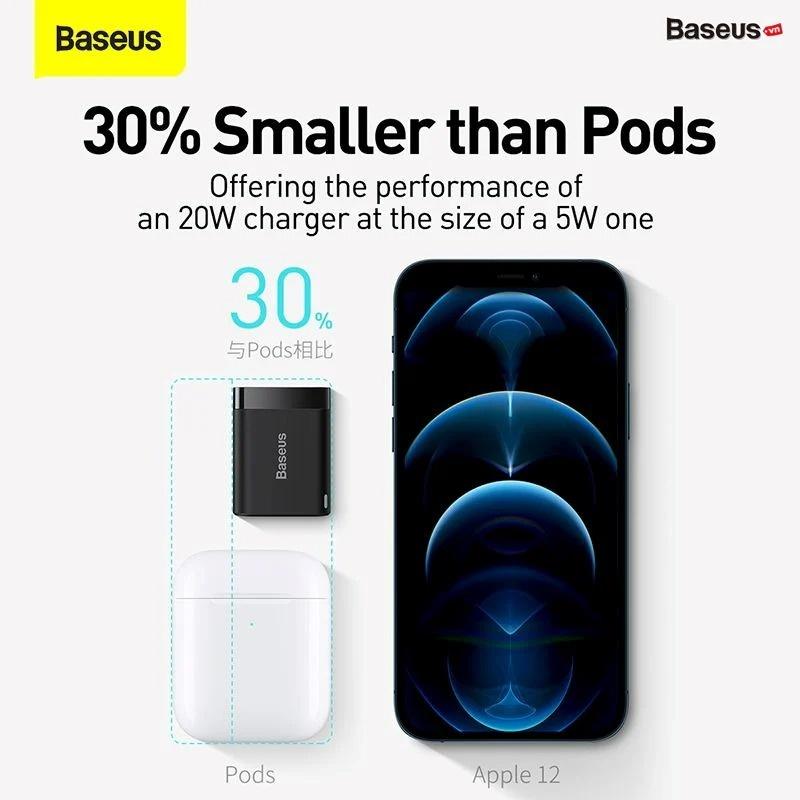 Sạc Nhanh Nhỏ Gọn Baseus Super Si Pro Quick Charger 1C 20W