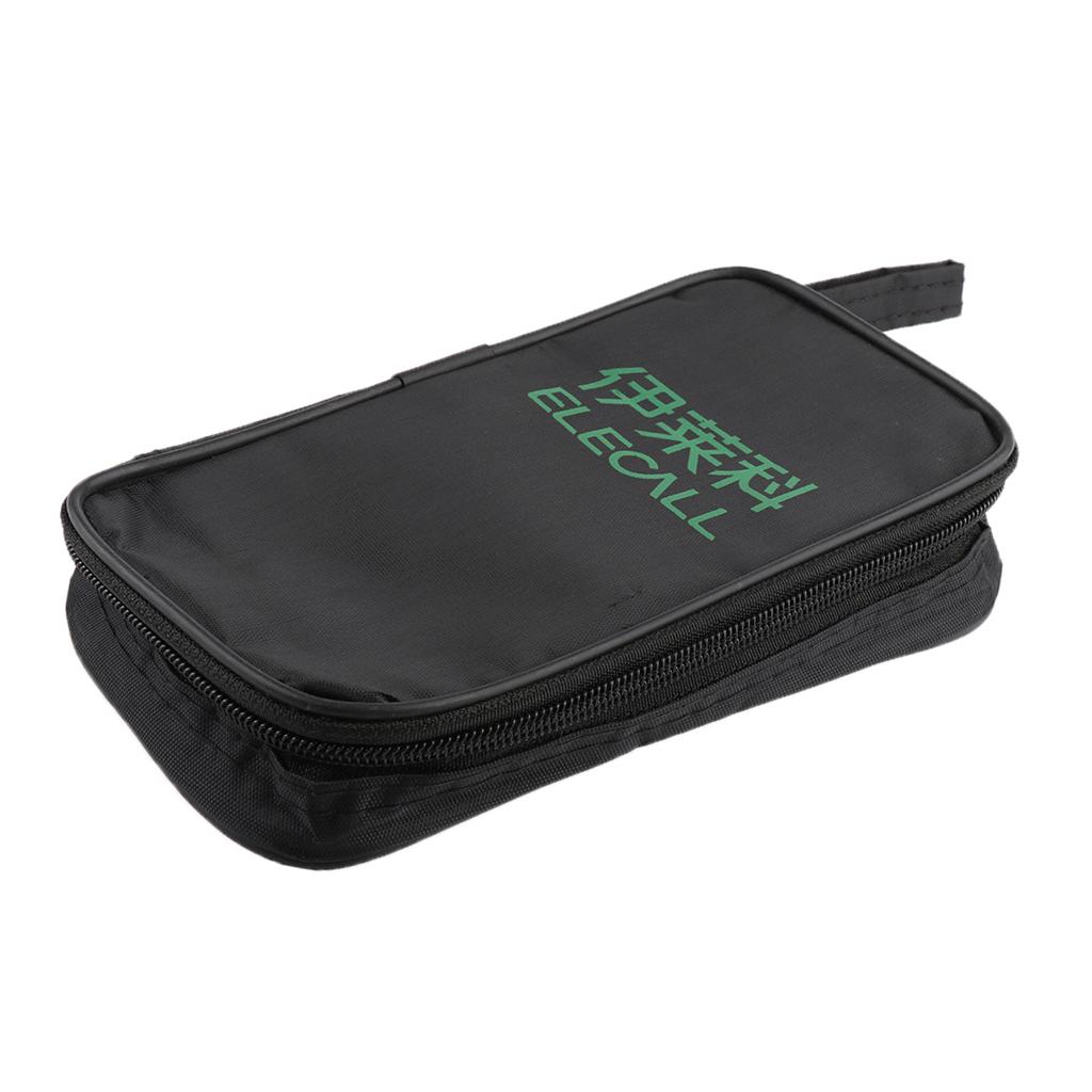 2 Pieces Carry Soft Case Zipper Pouch For Multimeter Universal Meter Black M+S