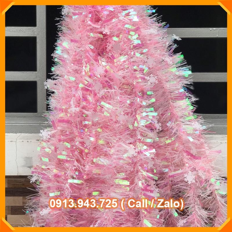 Dây kim tuyến xà cừ lấp lánh 7 màu trang trí noel