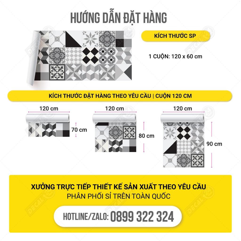 Decal Gạch Bông Siêu Đẹp Decal24h, Sắc Màu Hoa Văn Cổ Điển, Chất liệu Đài Loan, Đa Dạng về Mẫu Mã Hàng Cao Cấp