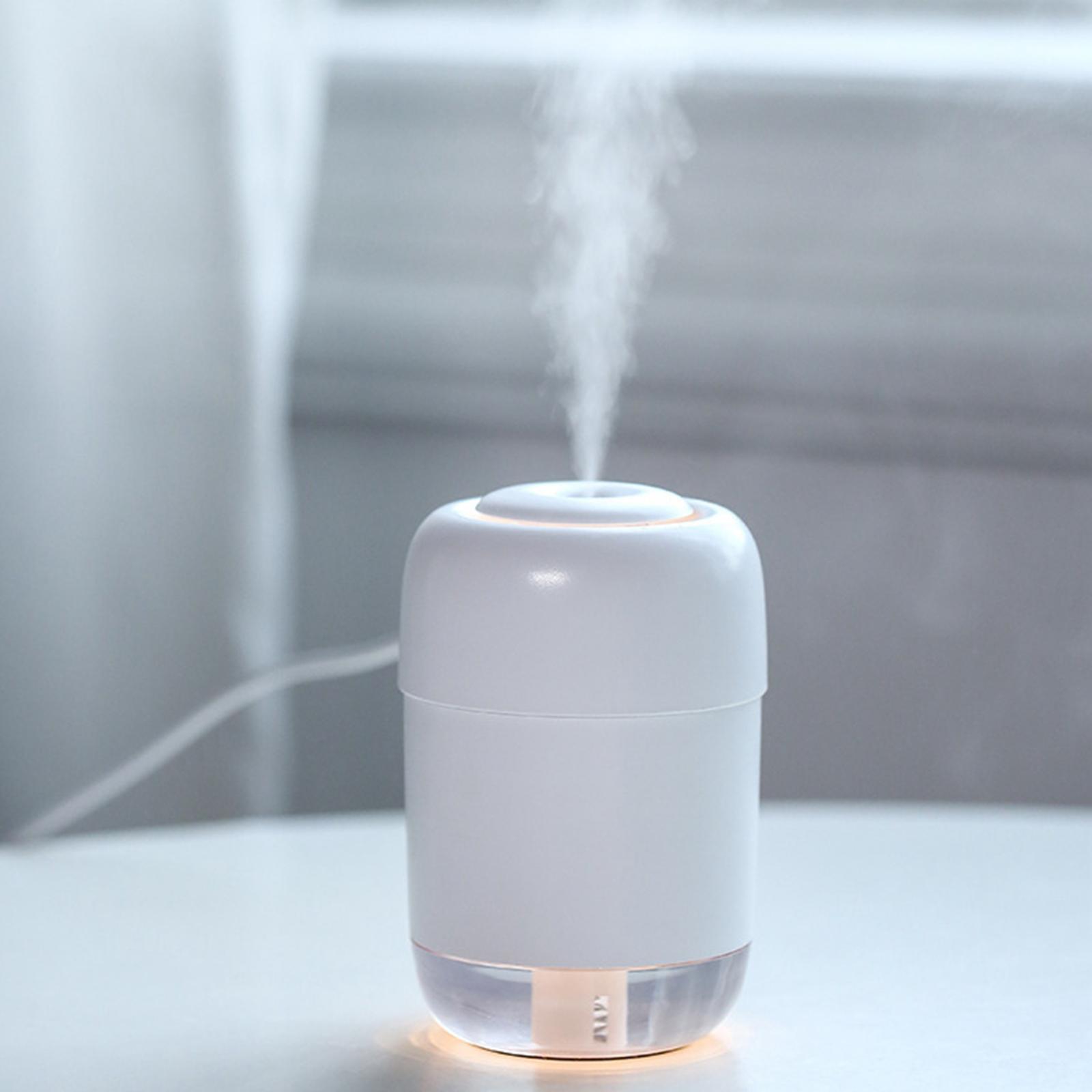 Portable Mini Humidifier Personal USB Desktop Cool Mist Humidifier w/ Lights