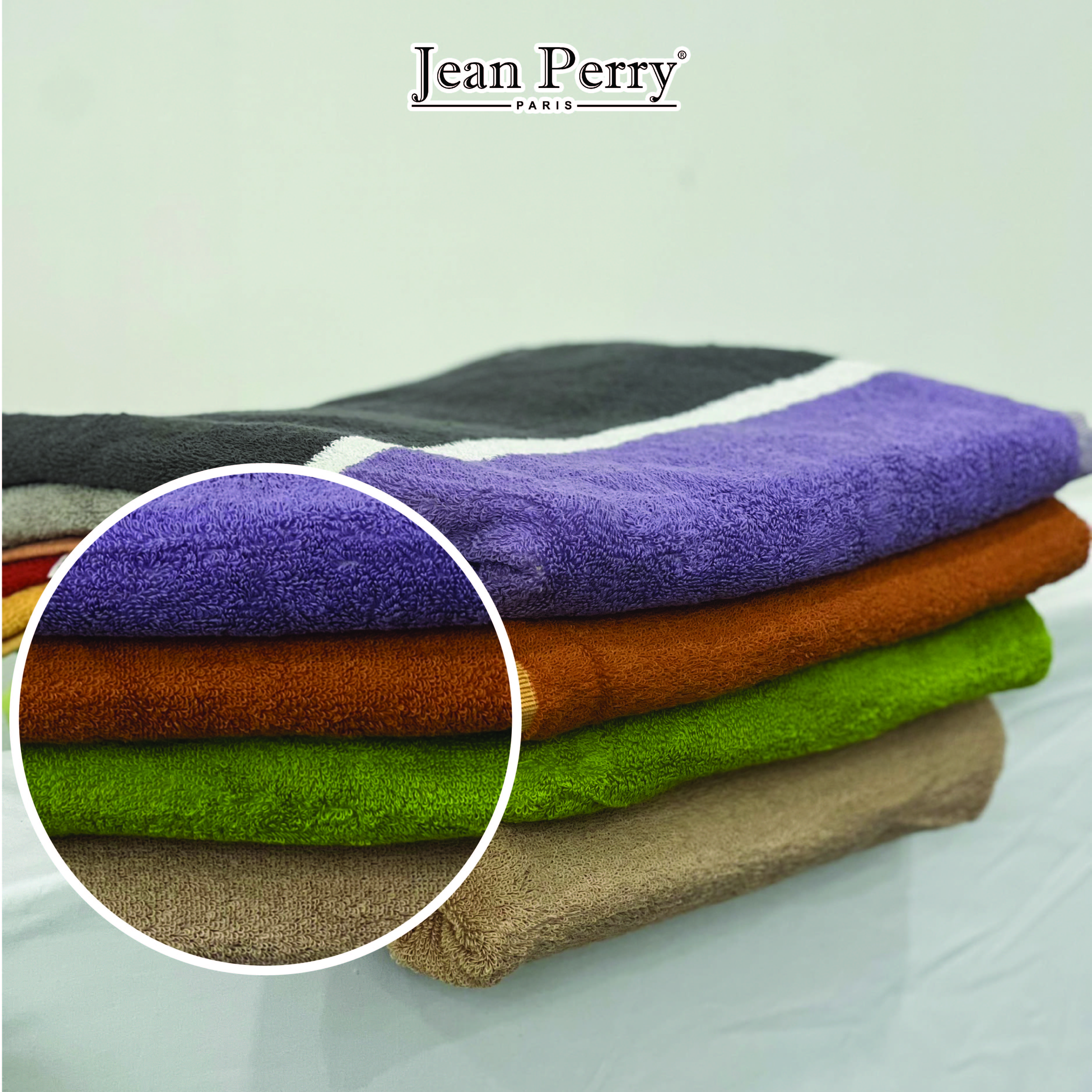 Khăn tắm cotton Jean Perry 3Big Stripe 70x140cm