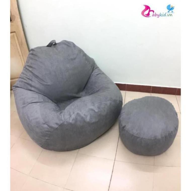 Đôn tròn nhiều màu Babykid, chất vải da lộn