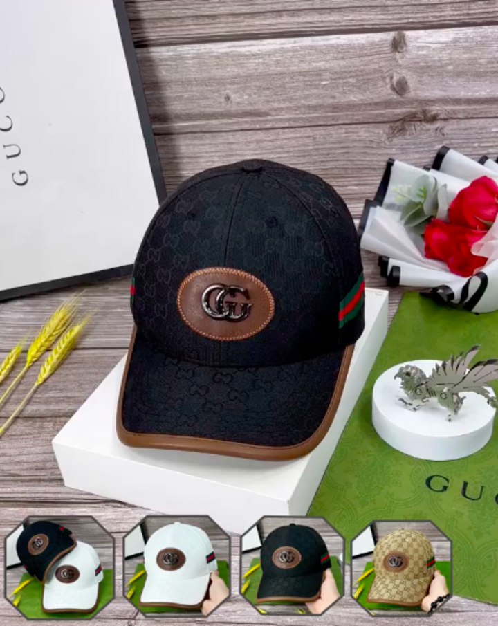 Nón kết, mũ lưỡi trai GC Sói viền da phối vải kaki form chuẩn thời trang cao cấp