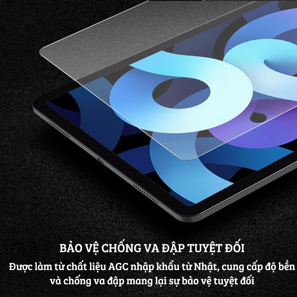 Kính cường lực AGC 9H cho iPad Pro 11 inch M4 / Pro 13 inch M4 2024 hiệu Nillkin Amazing H+ Pro (mỏng 0.2 mm, vát cạnh 2.5D, chống trầy, chống va đập) - Hàng nhập khẩu