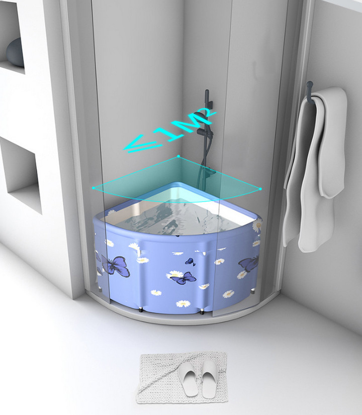 Bồn Tắm Gia Đình Đặt Góc Spa Bathtub Có Thể Gập - Home and Garden