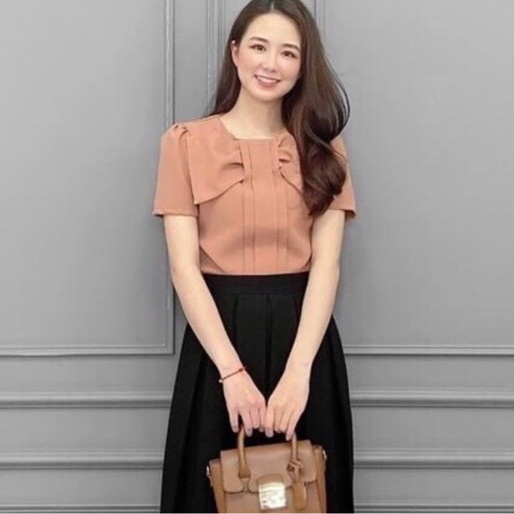 Áo kiểu phối nơ xinh xắn - nhiều size, form dáng chuẩn dễ mác đi làm, dạo phố