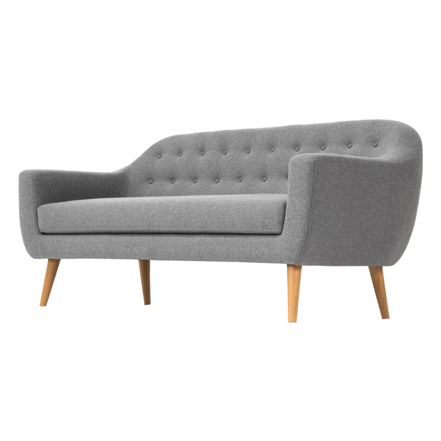 Ghế Sofa Bọc Vải 3 Chỗ Ngồi Thea 652-003-042 - Xám