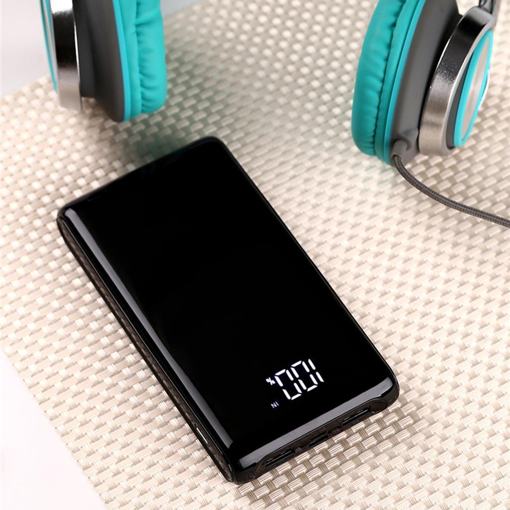 2 Pcs 5V 2A USB 6X 18650 Power Bank Case Battery Charger DIY Box For Phones