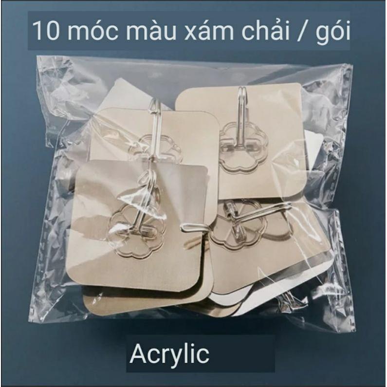 Gói 10 móc dán tường treo đồ