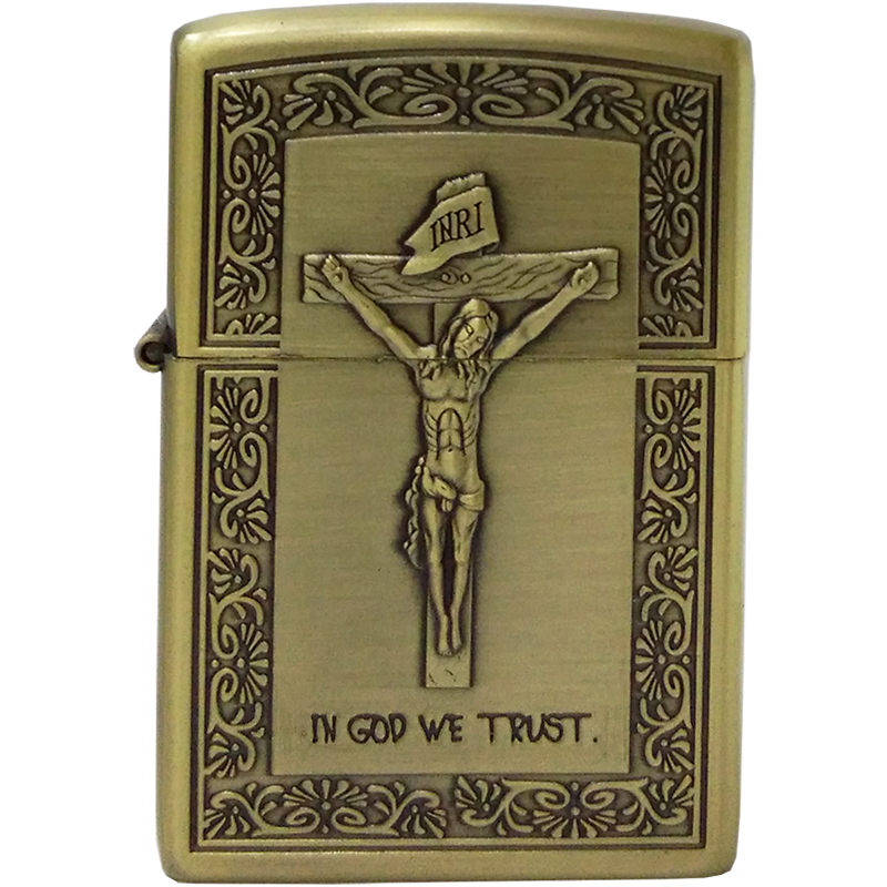 Bật lửa xăng In God We Trust - Chúng Ta Tin Vào Thượng Đế